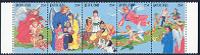Palau; Christmas, 1988Mint Strip of 5 Stamps